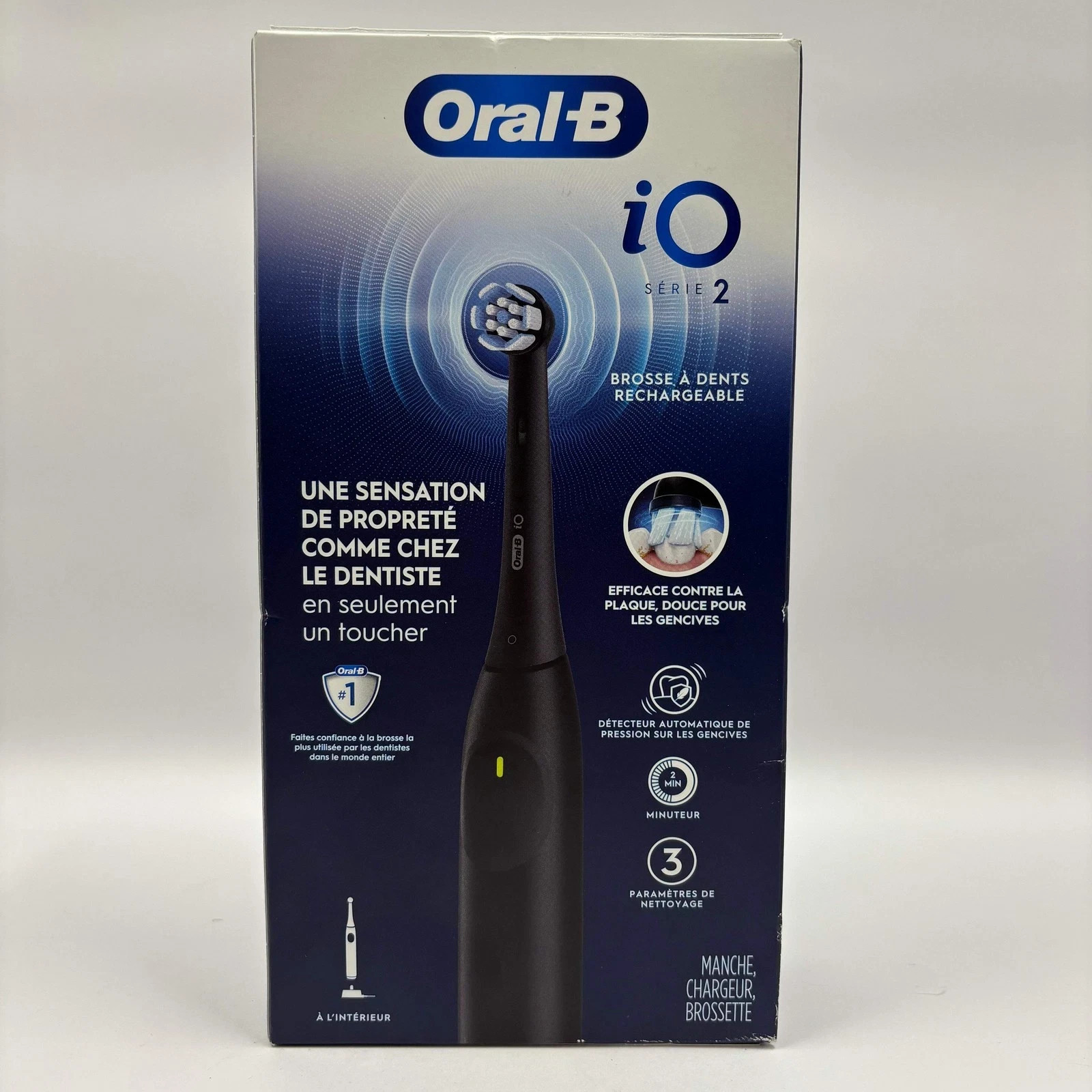 Oral-B iO Series 2 Rechargeable Electric Toothbrush ~ Night Black ~ NEW + SEALED