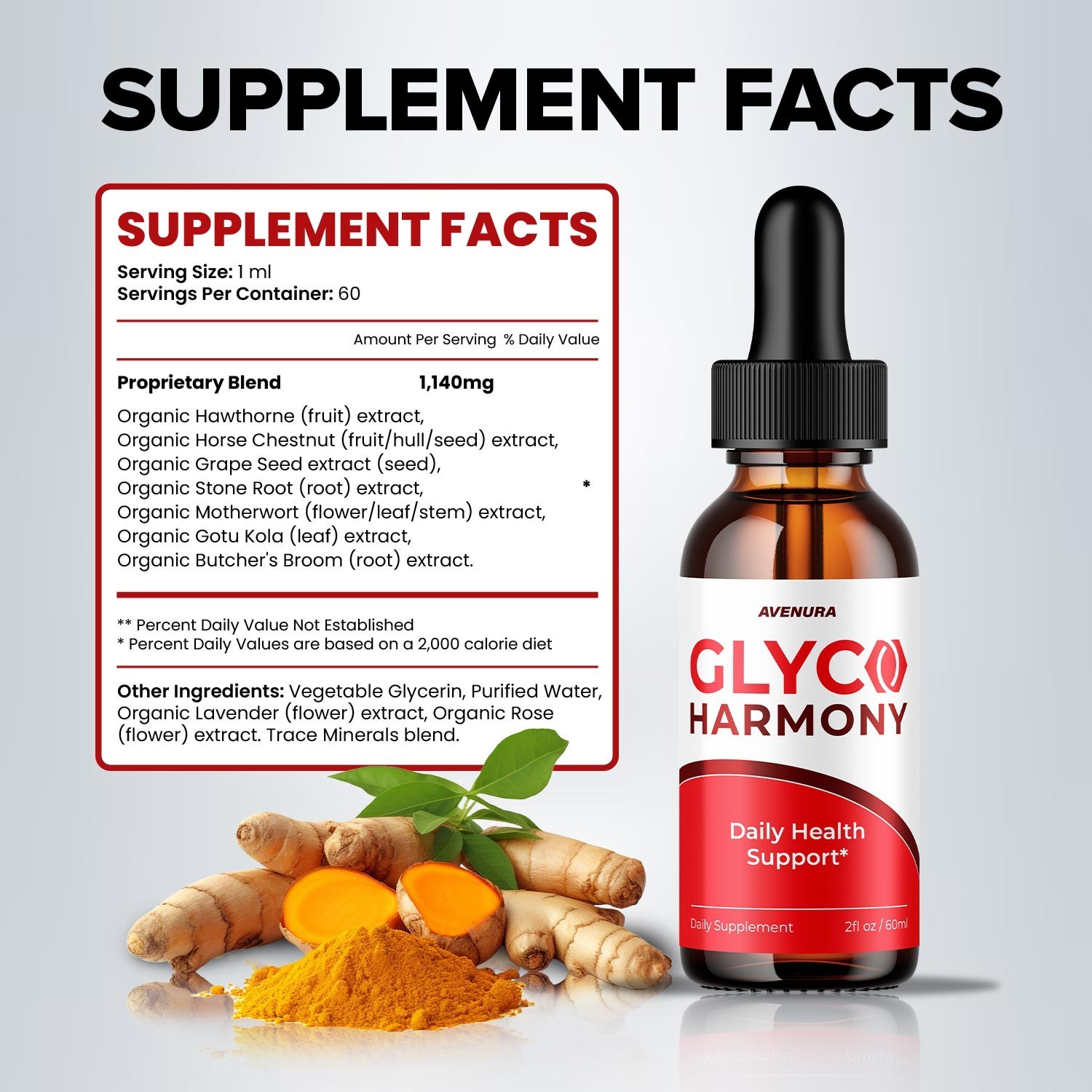 (5 Pack) Glyco Harmony Liquid Drops – GlycoHarmony Drops Extra Strength