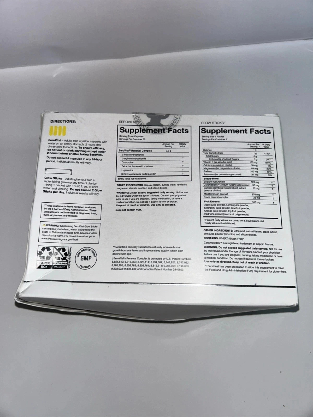 SeroVital Reverse The Signs of Aging Dietary Supplement – 120 Capsules