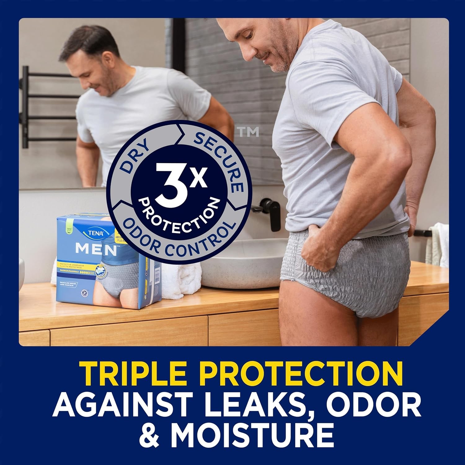Men’s Protective Underwear Maximum Absorbency Adult Diapers for Men’s