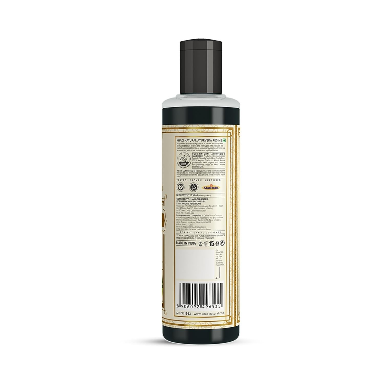 Khadi Natural Amla & Bhringraj Hair Cleanser- Sls & Paraben Free – 210ml