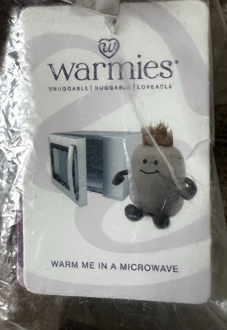 Warmies Microwaveable Heat Pack Plush, Beige/Brown Baked Potato Heat Pack