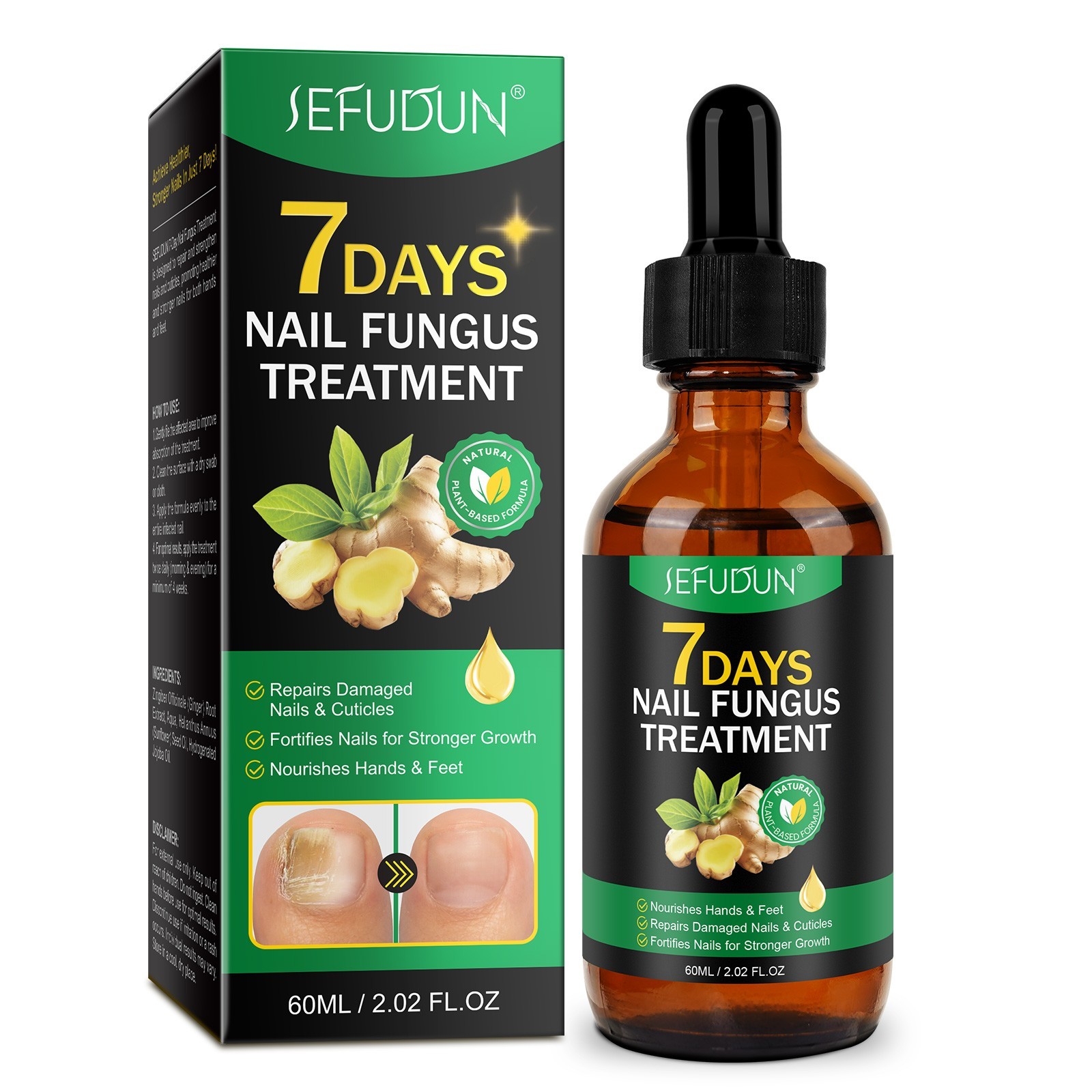 7 Days Nail Fungus Treatment – Extra Strength Repair for Nails & Cuticles 60ML