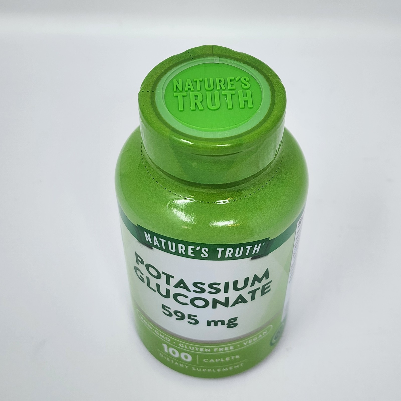 Nature’s Truth Potassium Gluconate 595 mg, 100 Caplets Exp 05/2027