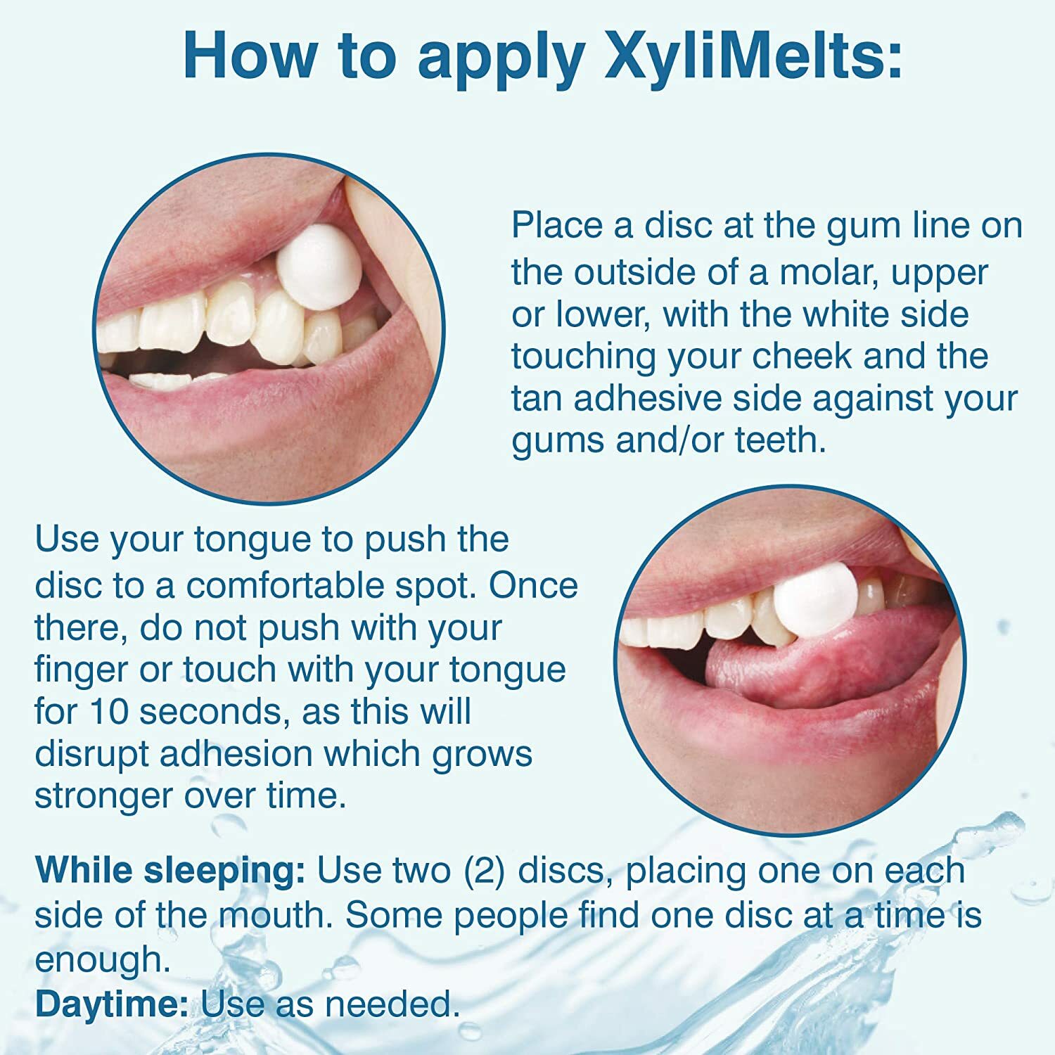 Xylimelts Dry Mouth Discs MILD MINT 40ct ALWAYS FRESH!