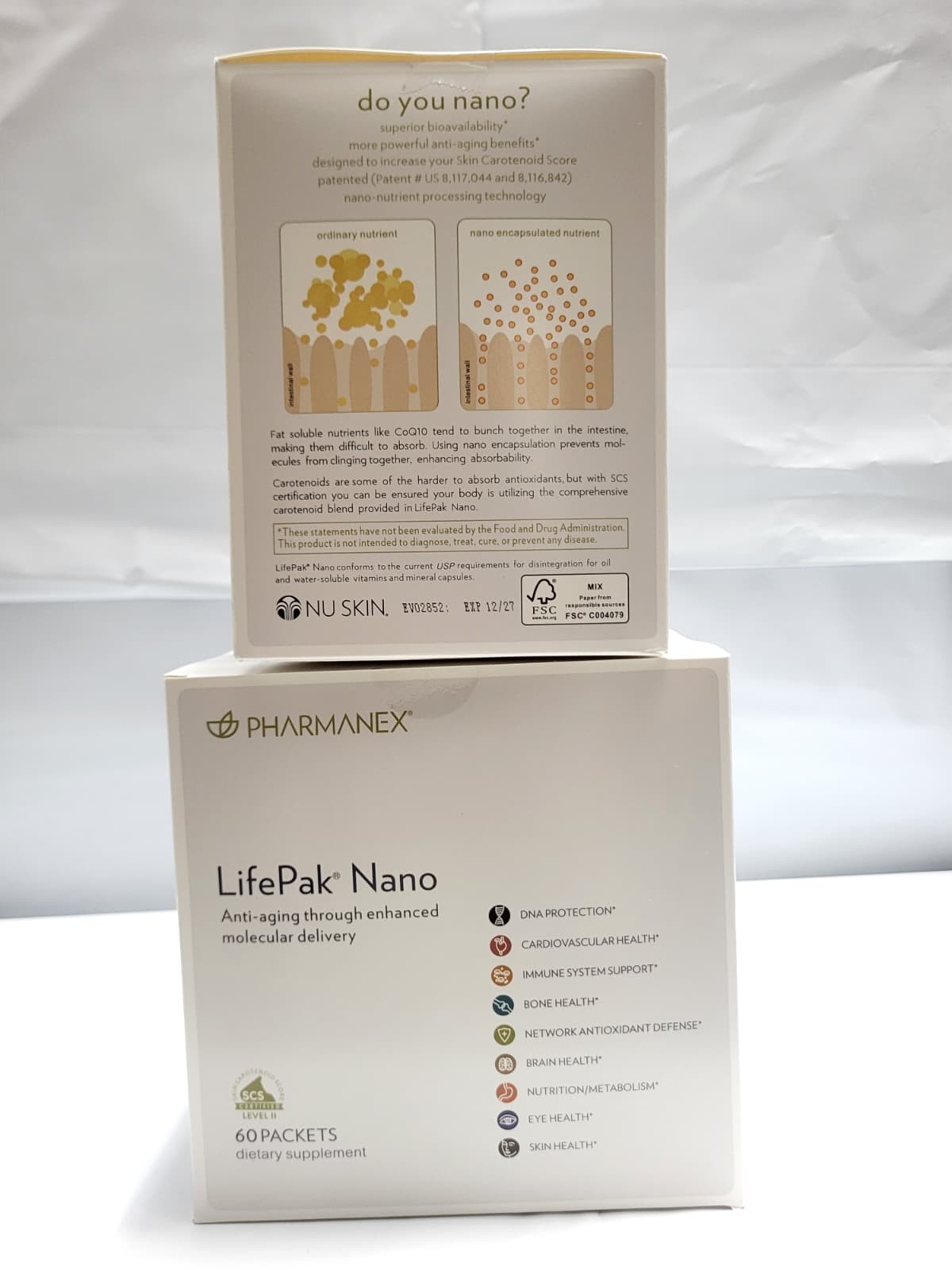 Nu Skin Pharmanex Lifepak Nano, 60 packets, Exp 12/2027