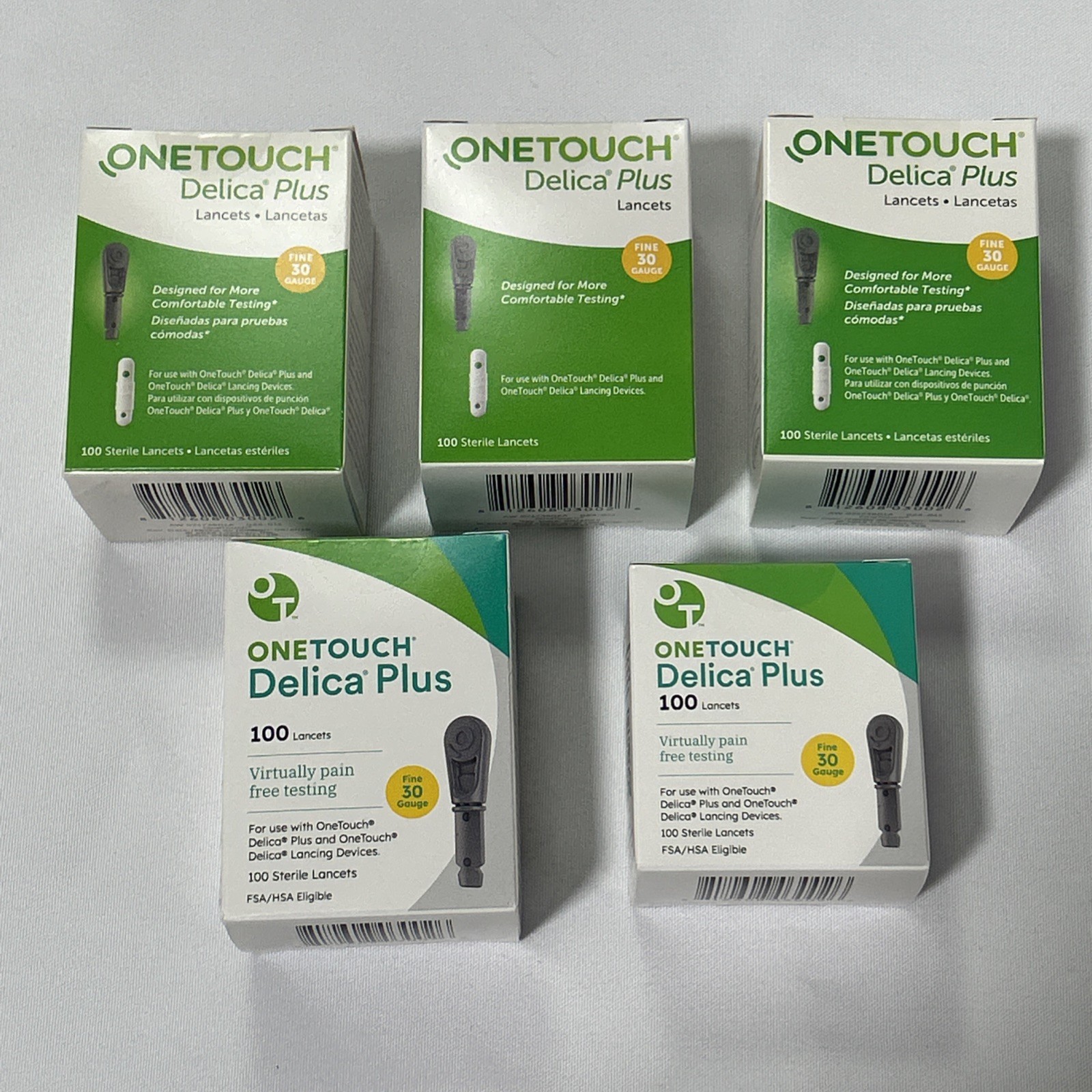 500 ONETOUCH DELICA PLUS 30 GAUGE LANCETS (5×100) EXP. 09/2025-12/2029 HSA/FSA