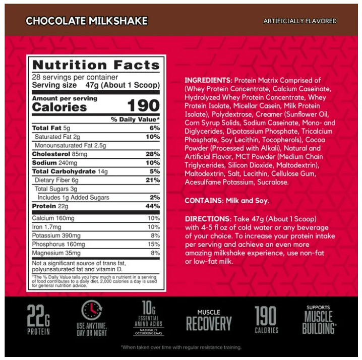 BSN Syntha-6 Whey Protein Powder Chocolate 2.91LB