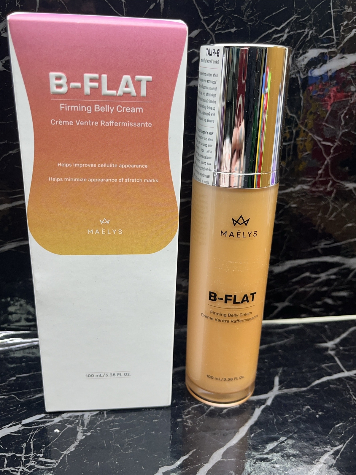 Maelys B-Flat Firming Belly Cream Cellulite Reduction 3.38oz New In Box