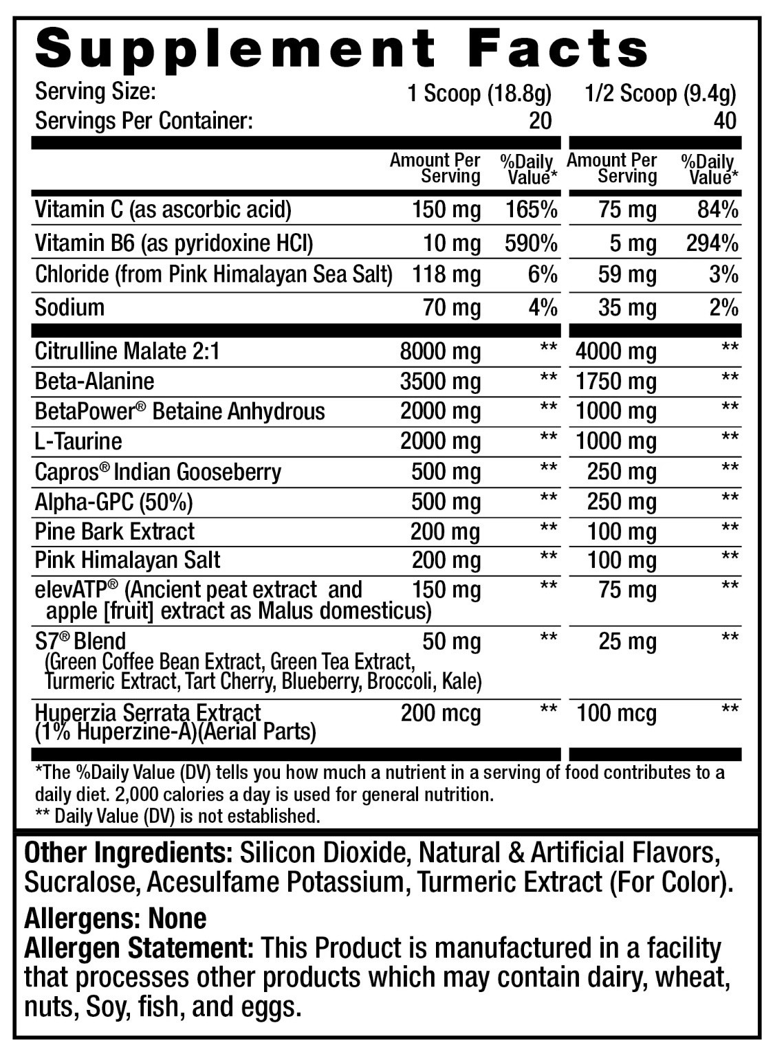 PRE-WORKOUT – Sweat Ethic PUMP – Blue Raspberry EX 12/25