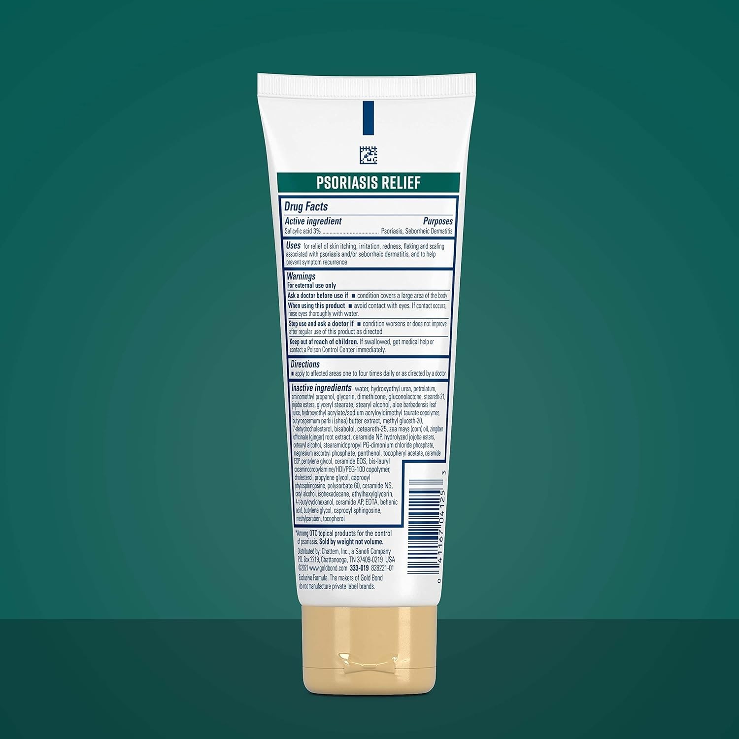 Hydrating Psoriasis Relief Cream 4 oz for Itchy, Sensitive Skin, Fragrance-Free