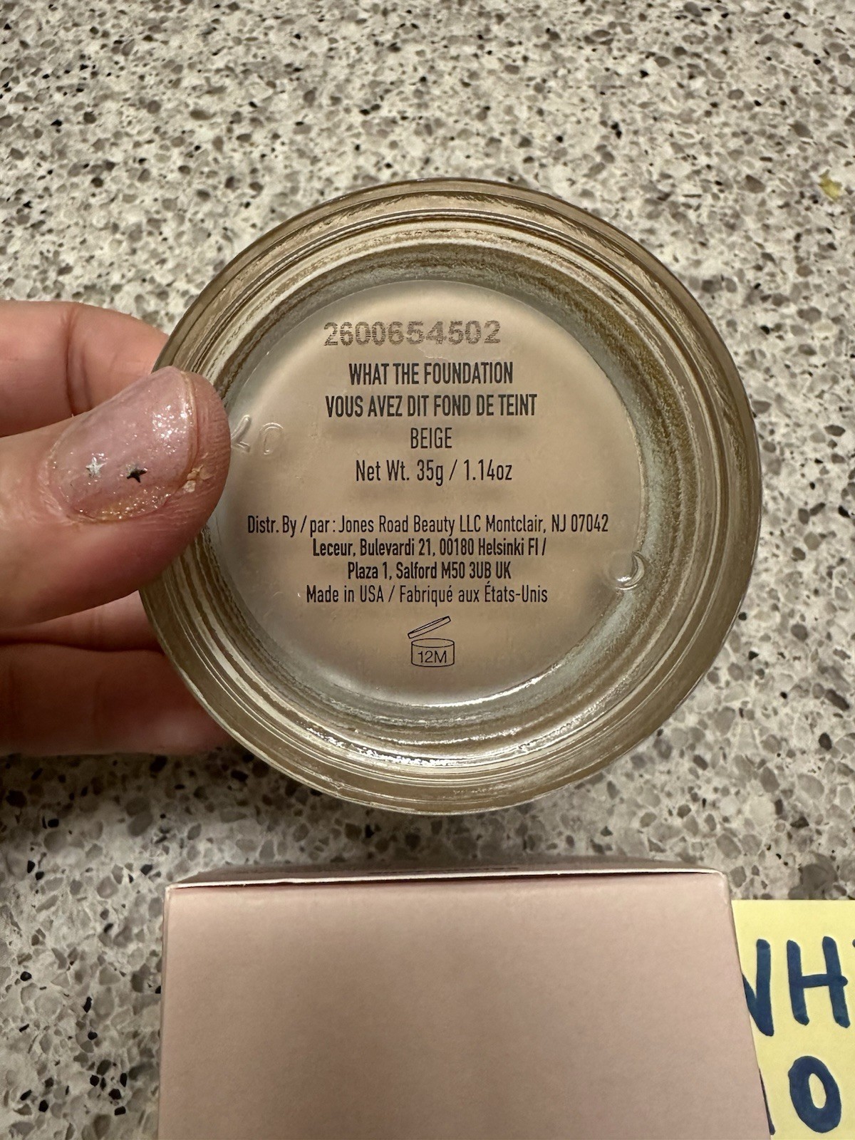 Jones Road Bobbi Brown What The Foundation BEIGE 1.14oz/35g FULL SZ NEW BOX $46