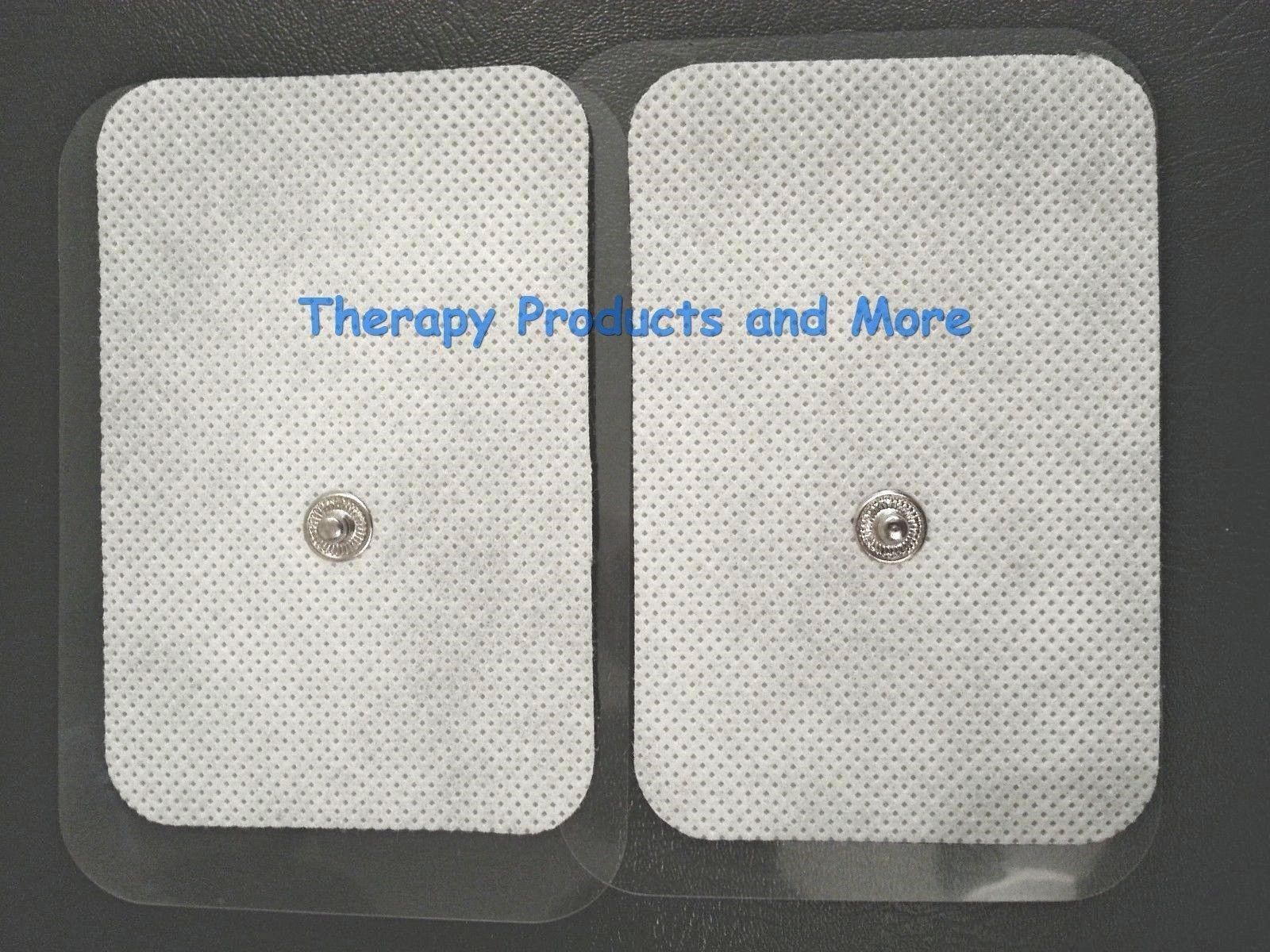 XL WIDE ELECTRODE MASSAGE REPLACEMENT PAD(4) (9X6CM)FOR AURAWAVE DIGITAL MASSAGE