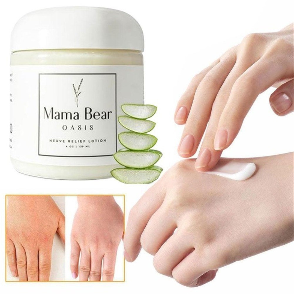 Mama Bear Oasis Lotion – Nerve Relief Cream for Foot, Hands, Legs, Natural Care