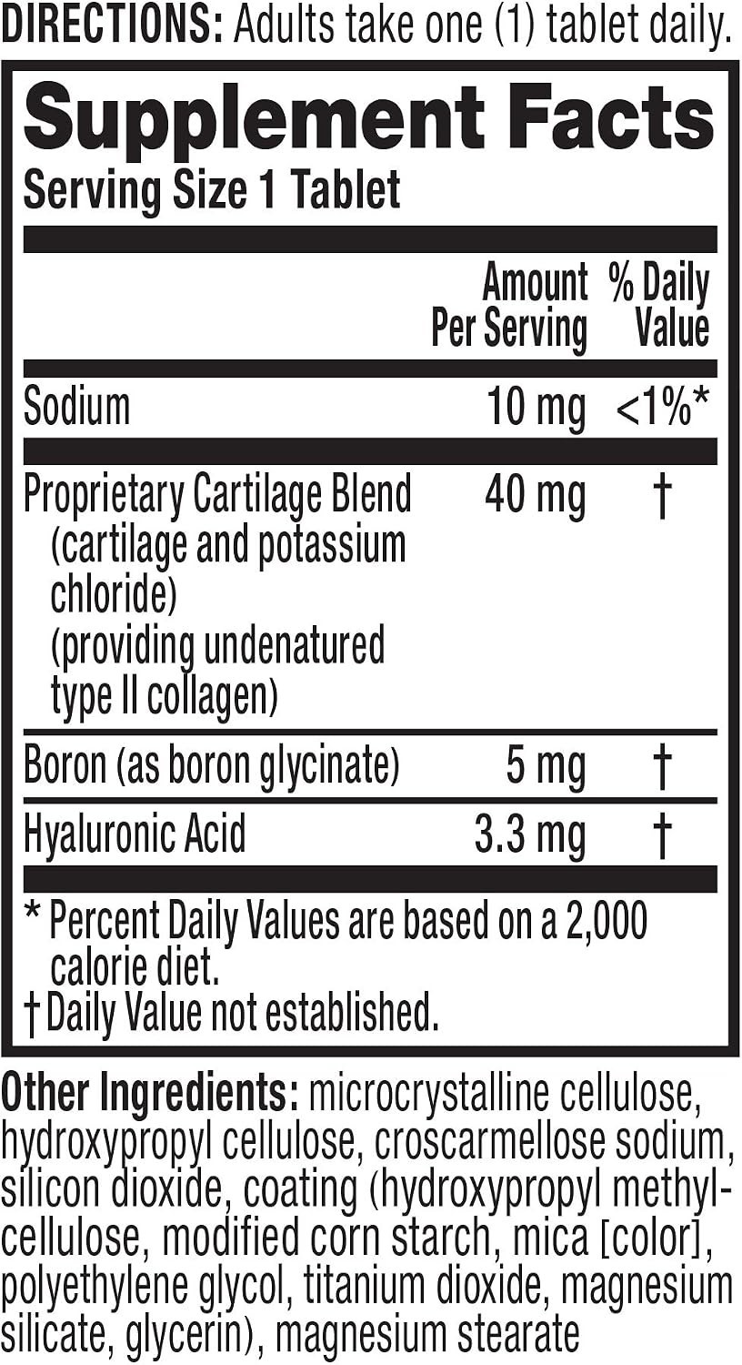 Ultra Triple Action Type II Collagen & Bone Support Tablets – 75 Count