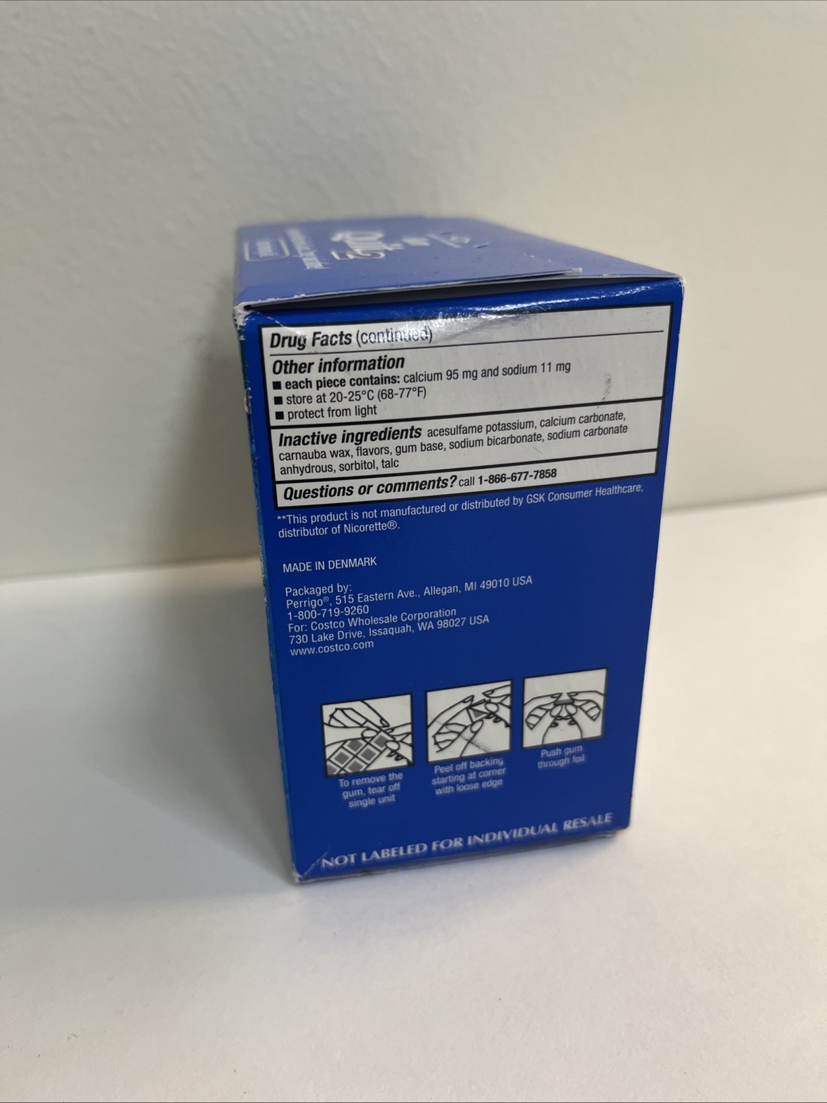Kirkland Signature Quit 2 mg Gum Nicotine Polacrilex Stop Smoking Aid 190 Pieces