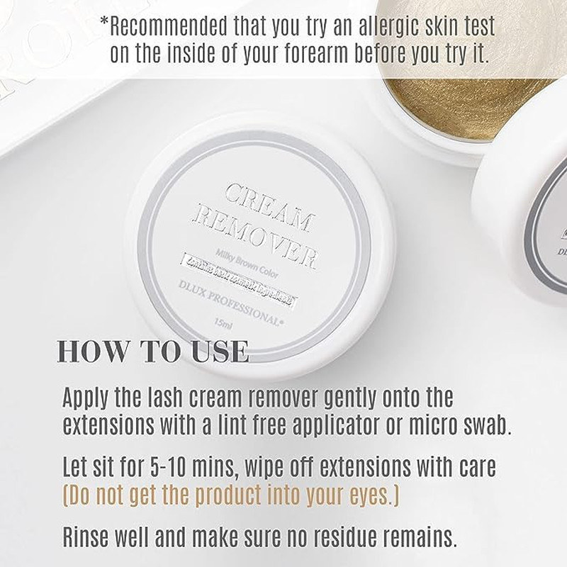 Eyelash Extensions Cream Glue Remover – 15Ml, Natural Pigment, Professional Eyel