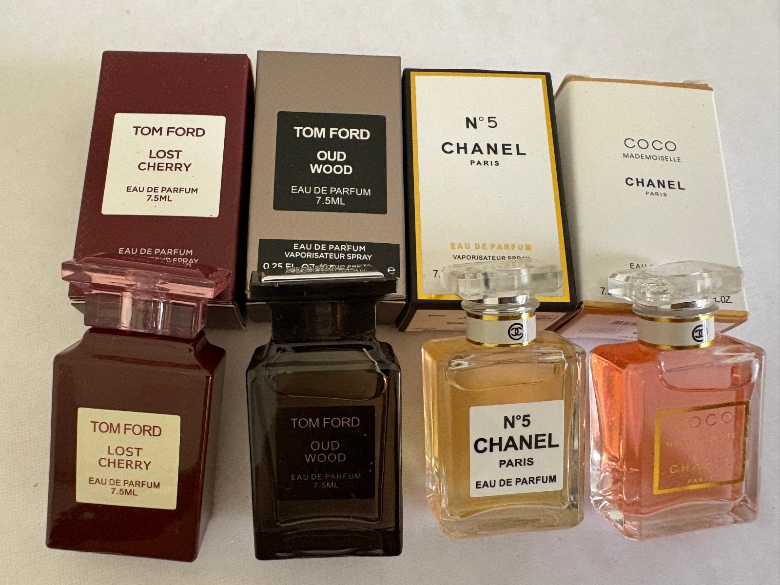 Lot of 4 Assorted Mini Perfume Travel Size 7.5ml Brand New Sealed