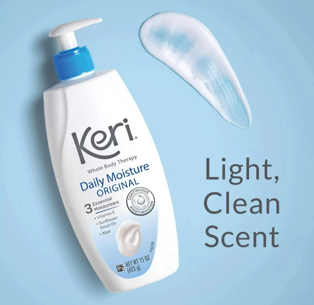 Keri Whole Body Dry Skin Daily Moisture Therapy Original Lotion w/ Aloe 20 oz