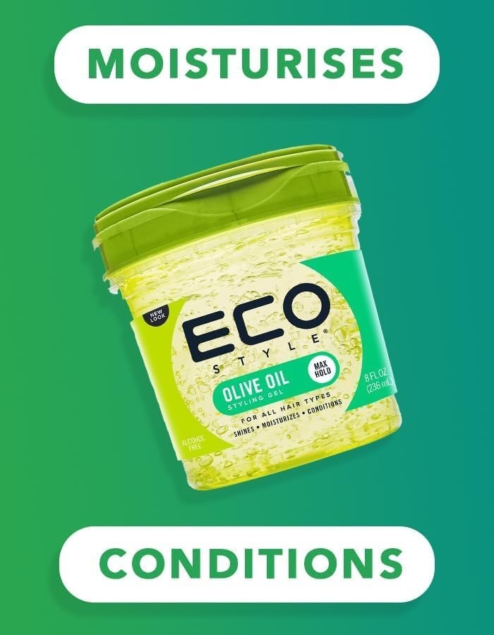 Gel Olive Oil Styling – Adds Shine and Tames Split Ends – Delivers Moisture t…