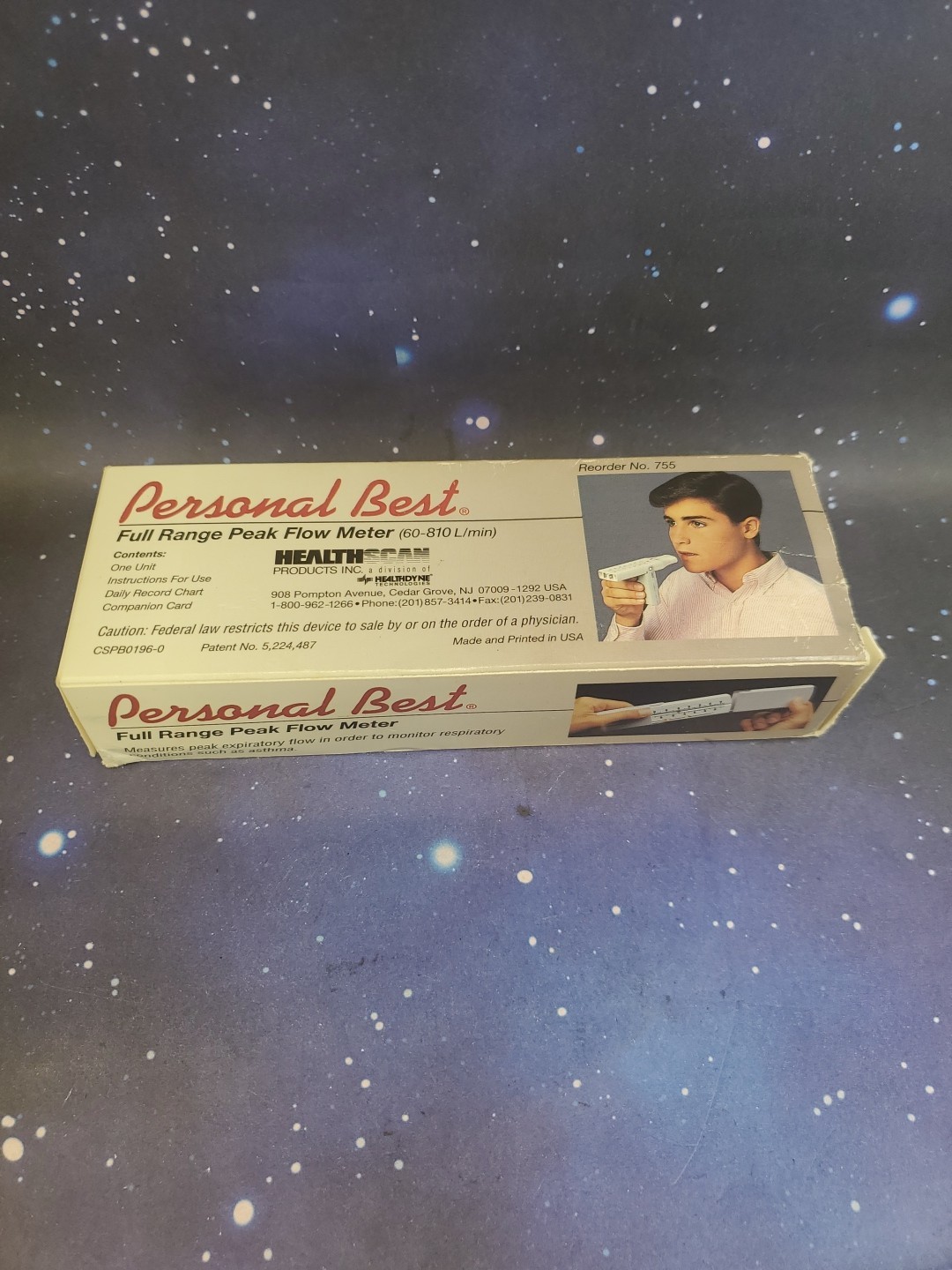 Personal Best Full Range Peak Flow Meter w/ Asthma Management Zone 60-810 L/min