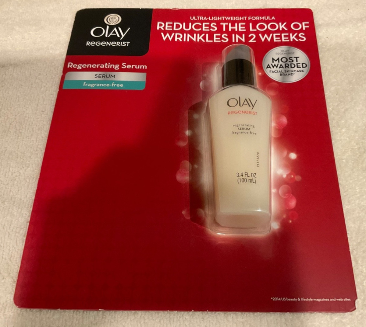 Olay Regenerist Advanced Anti Aging Regenrating Serum 3.4 Fl Oz Fragrance Free