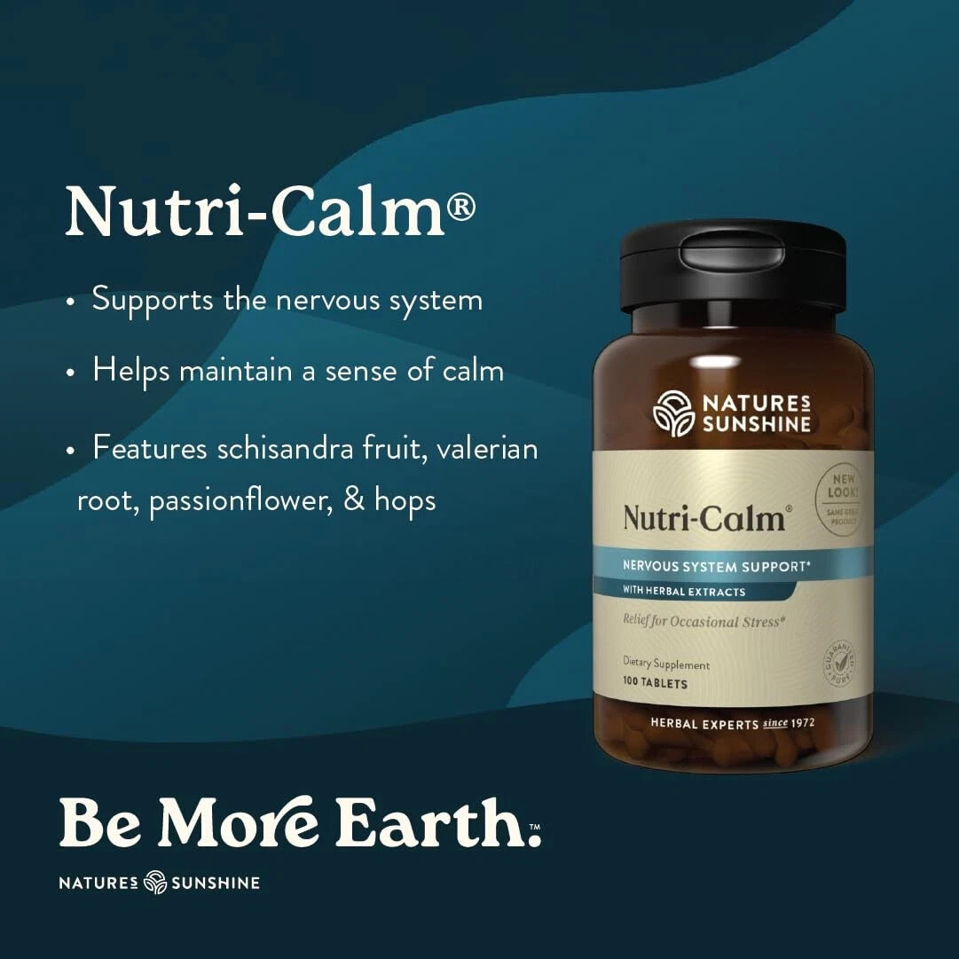 Nature’s Sunshine Nutri-Calm, Nervous System Support – 100 Count