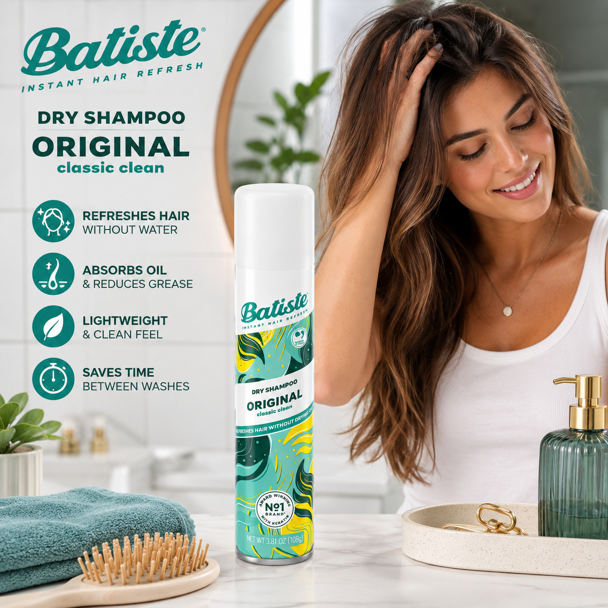 Batiste Dry Shampoo Original – 3.81 oz