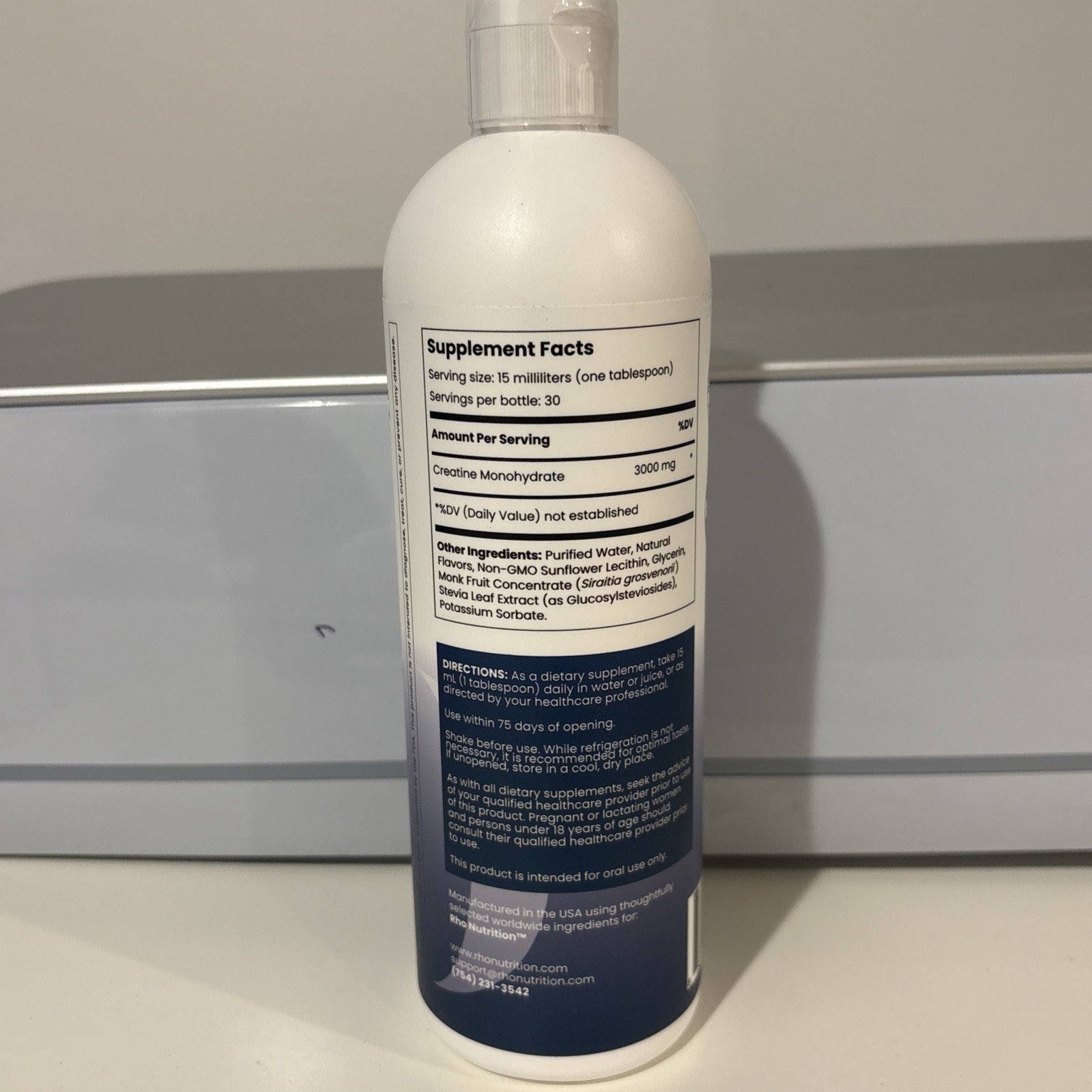 Rho Nutrition Liposomal Creatine Monohydrate – 15oz BB 12/27