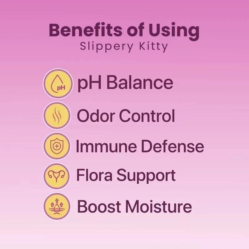 Kitty Queen Slippery Kitty – Feminine Probiotic + Moisture Gummies
