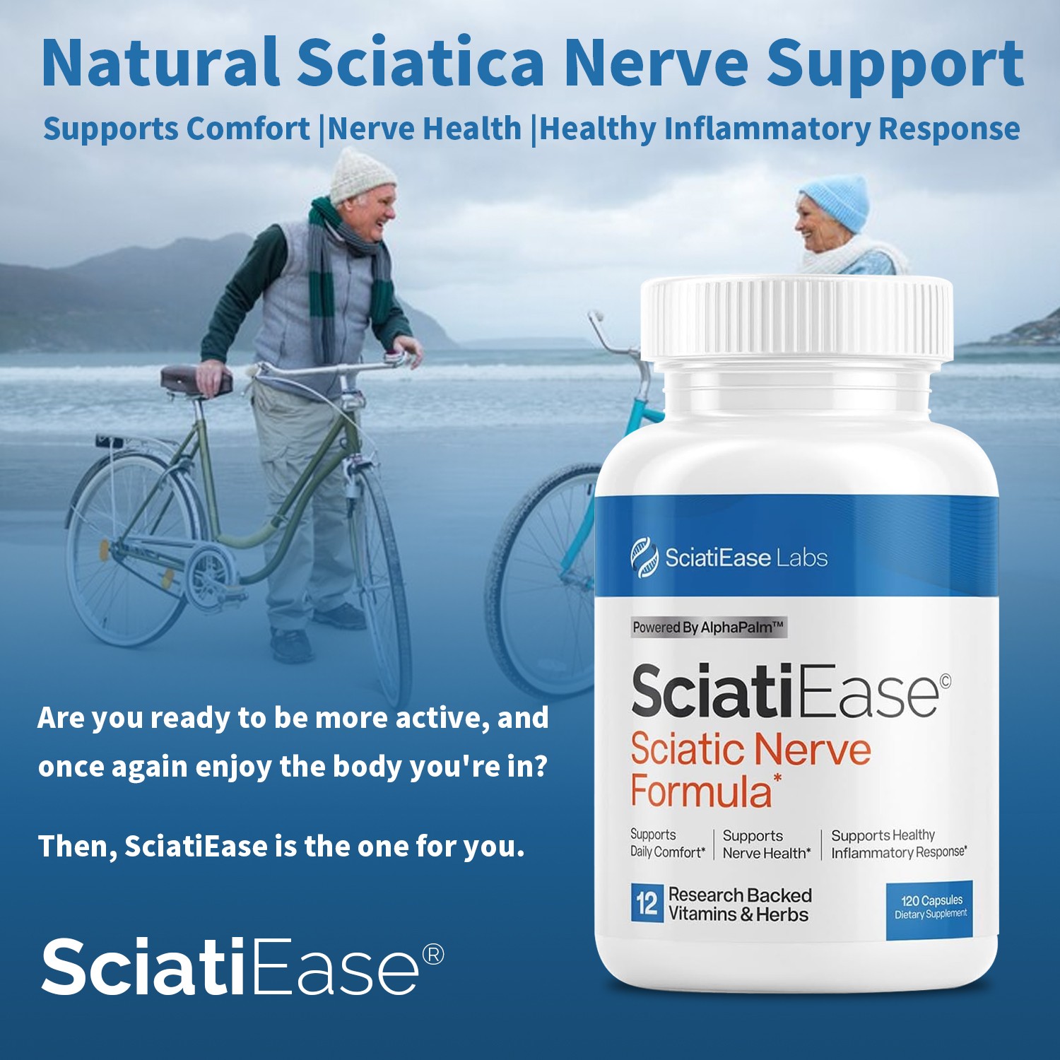 SciatiEase Labs Sciatic Nerve Formula- Build Muscle and Endurance, Improve Sleep