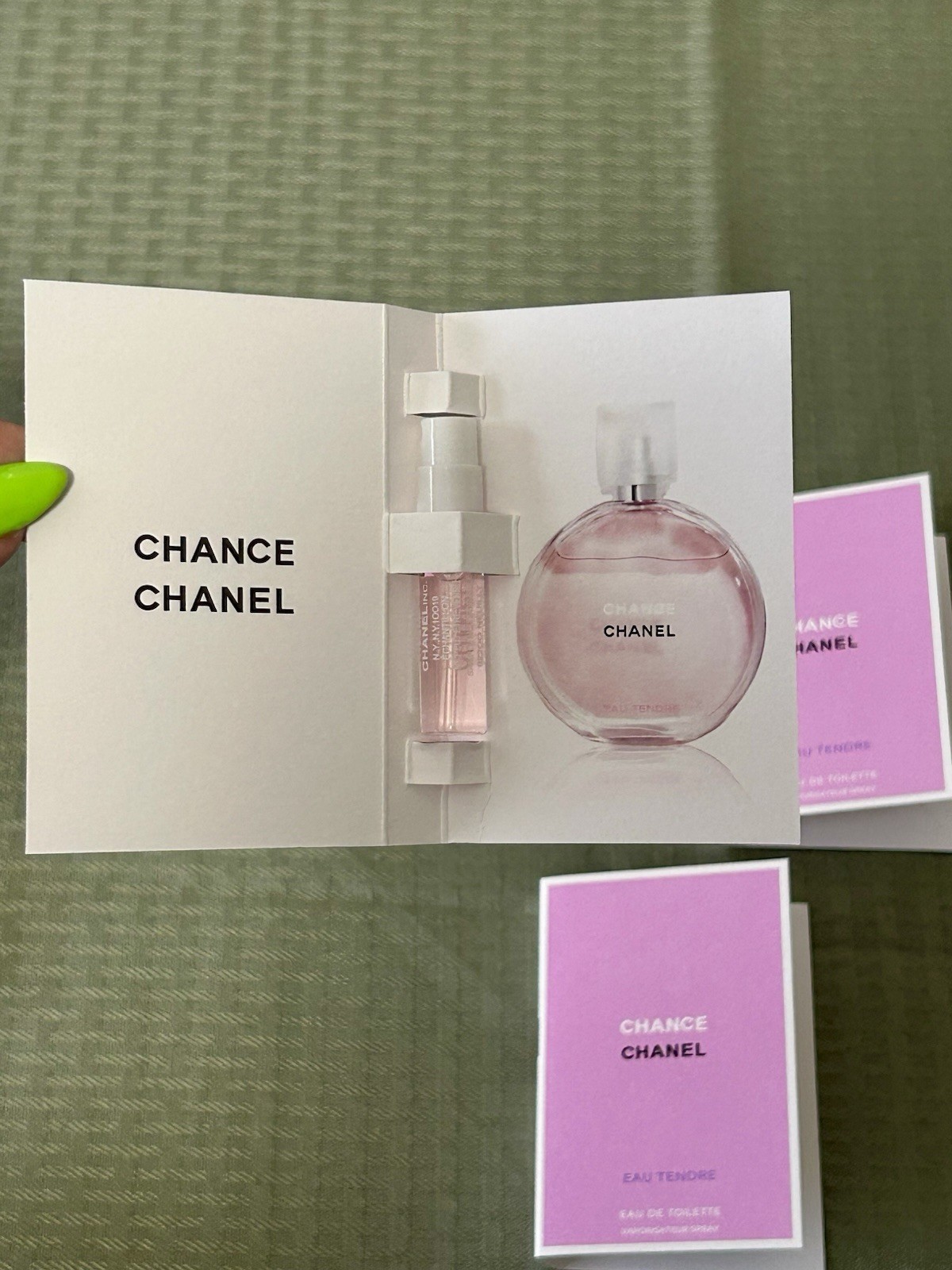 CHANEL Tendré Perfume Samples-3Pcs