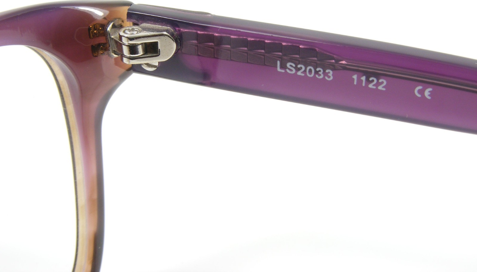 Levi’s LS2033 1122 Transparent Gradient Purple /Brown Eyeglasses Frame 52-17-135