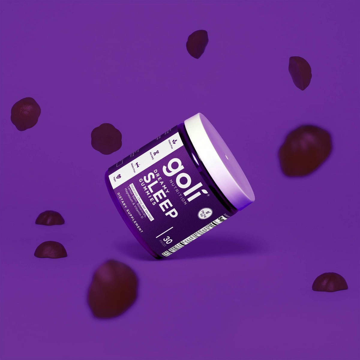 Goli Nutrition Dreamy Sleep Vegan Multivitamin Gummies- 60ct: Mixed Berry Flavor