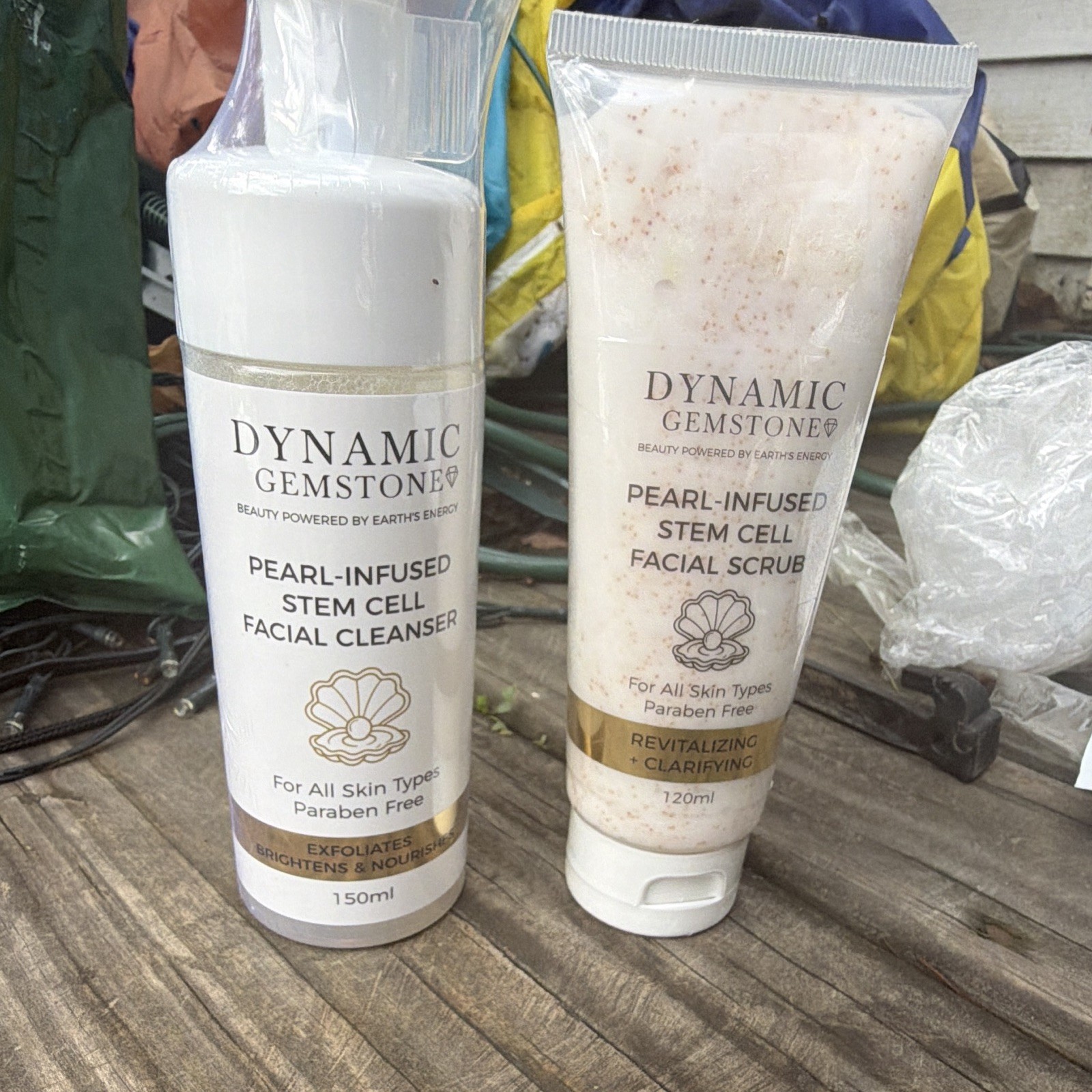 Dynamic Gemstone Pearl-Infused Stem Cell Cleanser 150ml + Scrub 120ml