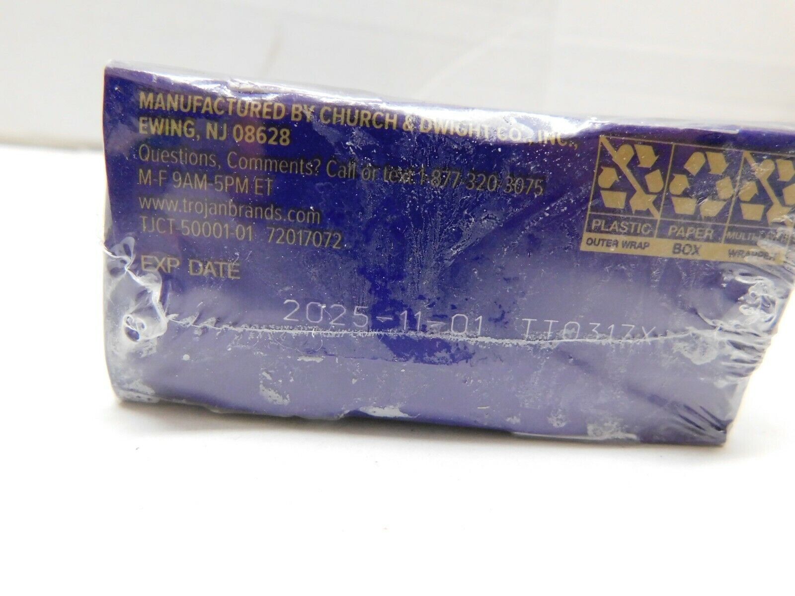 One box of Trojan Willa Thin 10 ct. Condoms Exp 11/01/2025