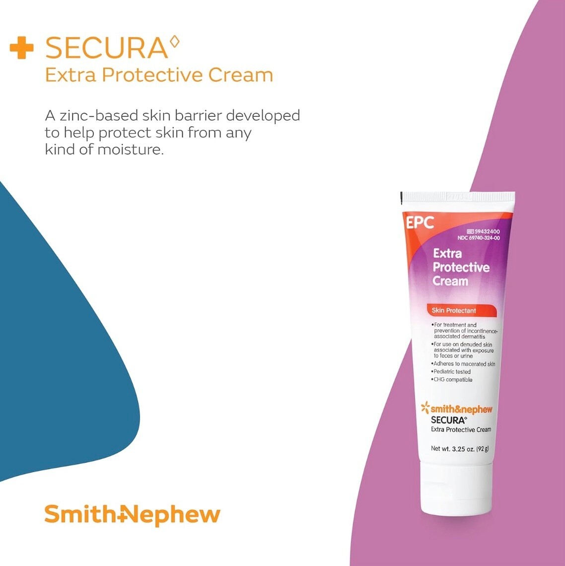 Smith & Nephew SECURA Extra Protective EPC Cream 3.25 Oz/Tubes- Case of 24 Tubes