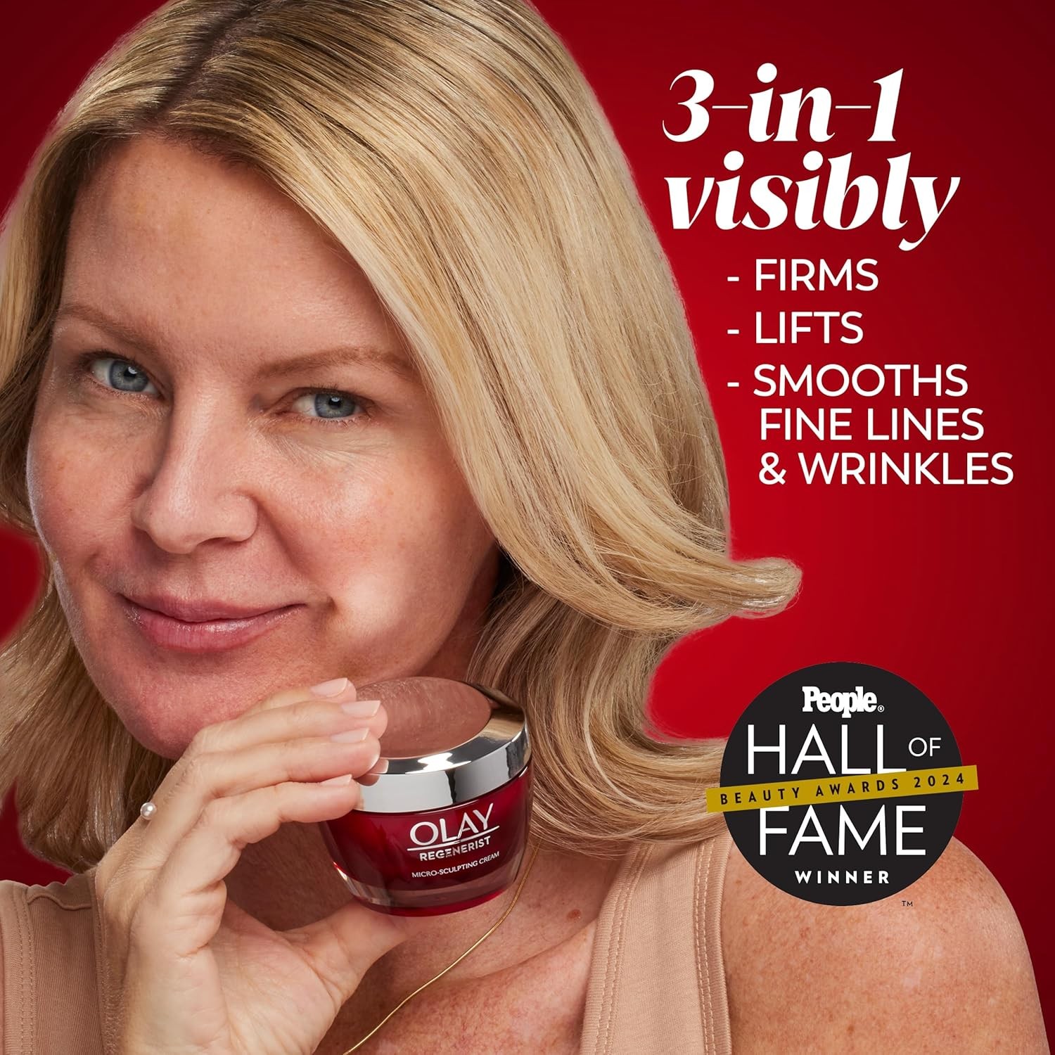 Olay Face Moisturizer, Regenerist Micro-Sculpting Cream for Women, Fragrance-Fre