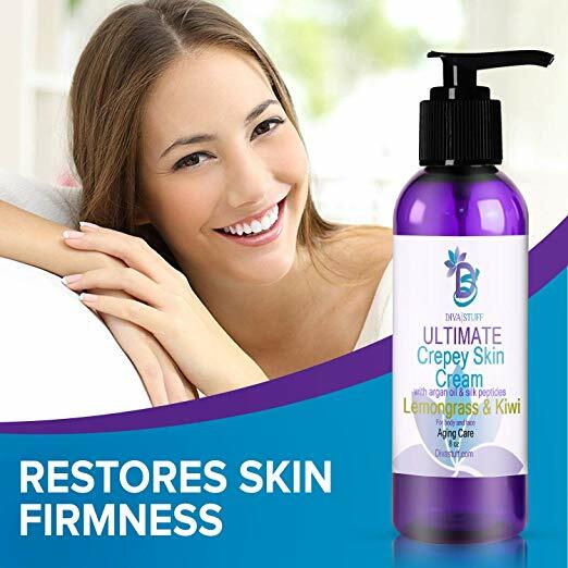 Ultimate Crepey Skin Cream “Lemongrass & Kiwi Scent” for Dry, Aging,Damaged Skin