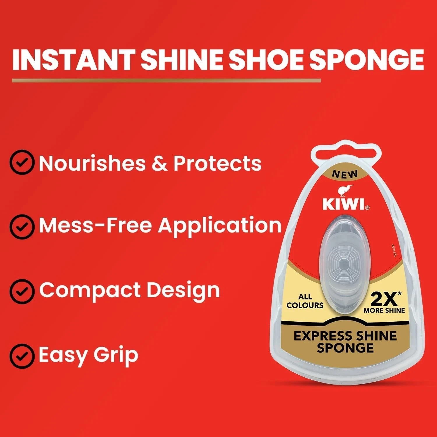 Kiwi Express Shine Sponge Neutral, 1 Piece