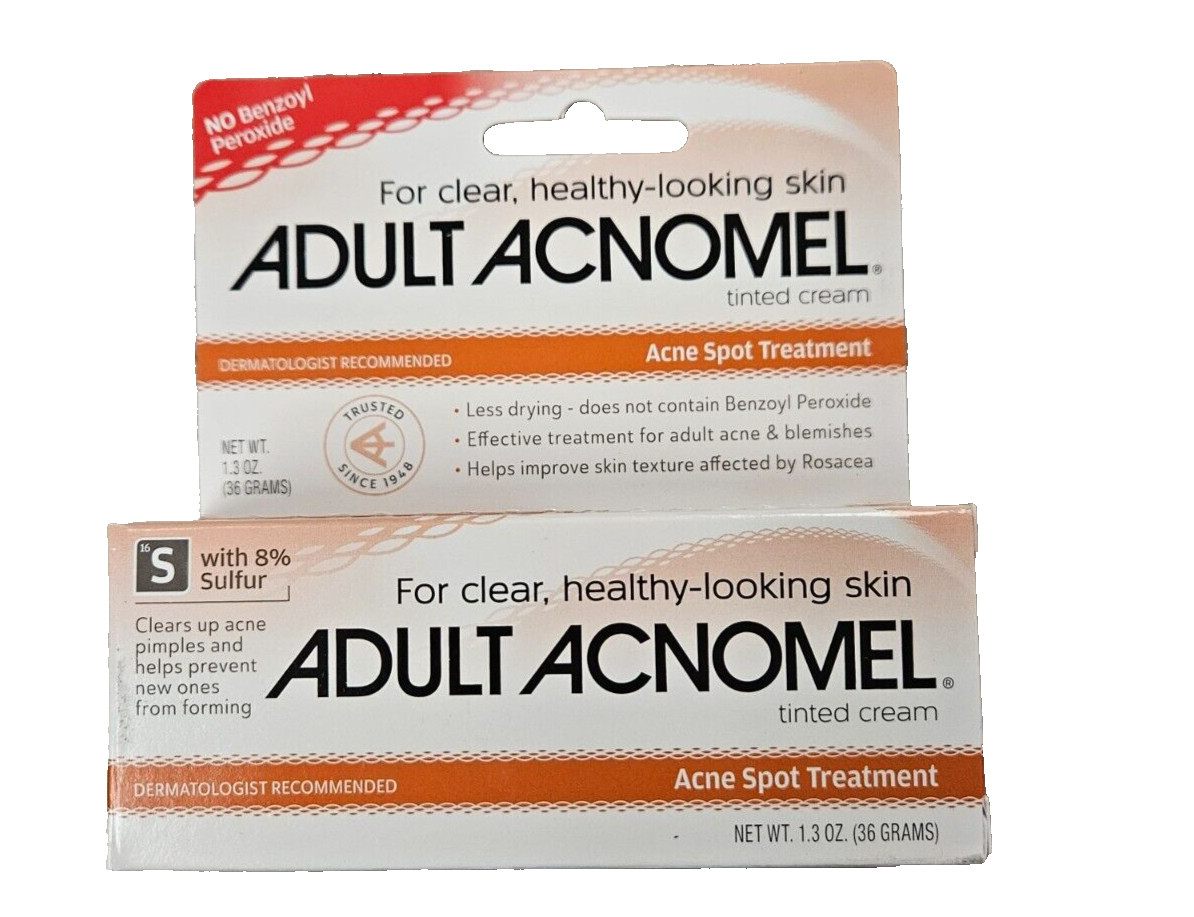 Acnomel Adult Acne Cream 1.3oz ( 3 pack ) NEW LOOK ARRIVING! ^