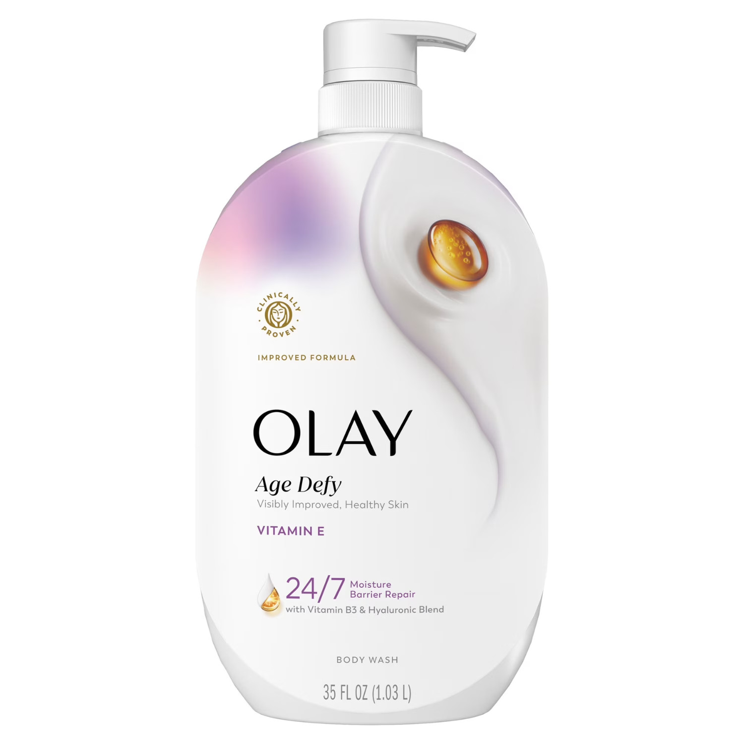 Olay Age Defy Ultra Moisture Body Wash Vitamin B3 Hyaluronic Blend 35oz