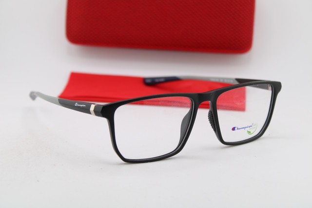 NEW CHAMPION FORGE 300 C01 MATTE BLACK GREY BLUE AUTHENTIC EYEGLASSES 56-16