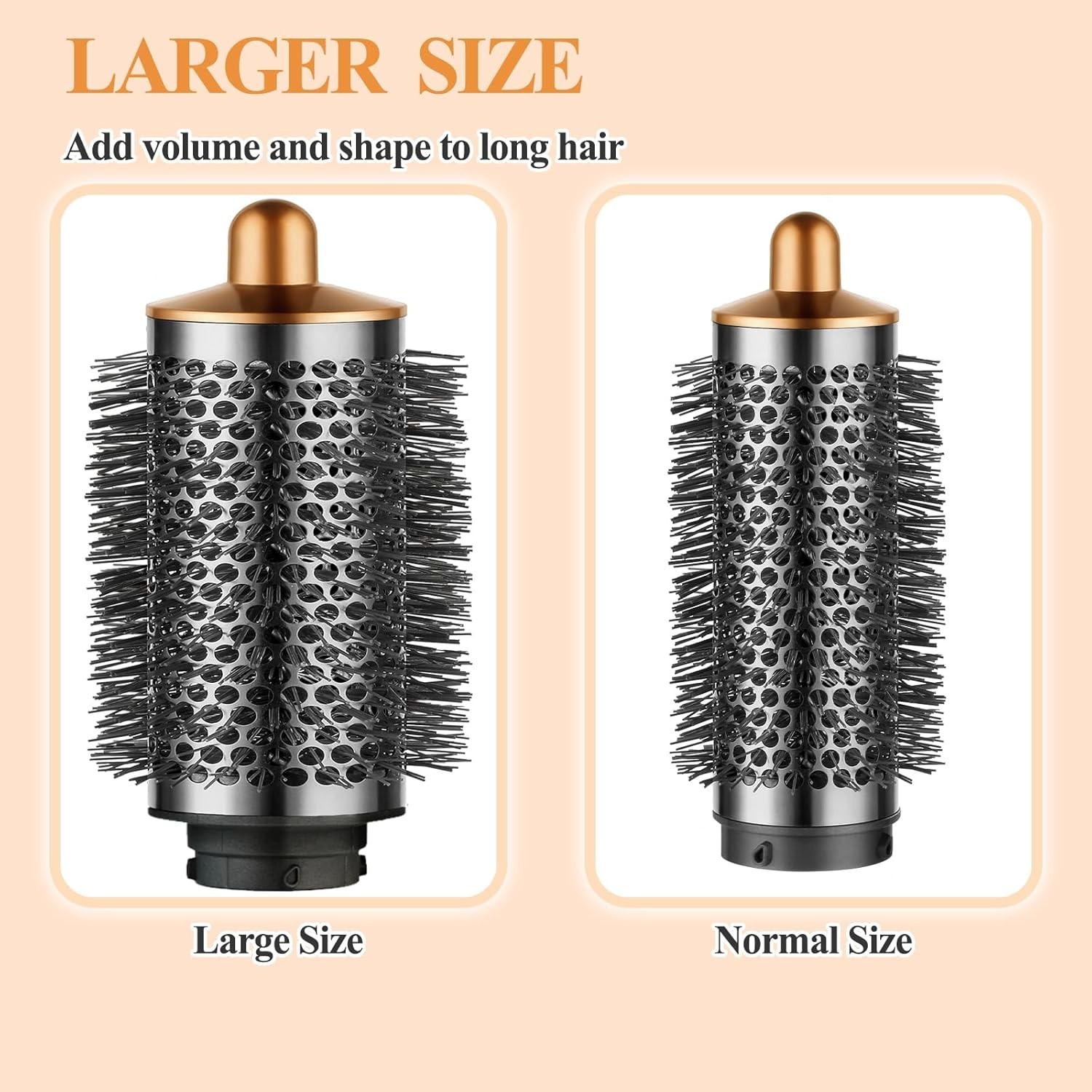 Genuine Dyson Airwrap Round Volumizing Brush Attachment, Nickel/Copper……….