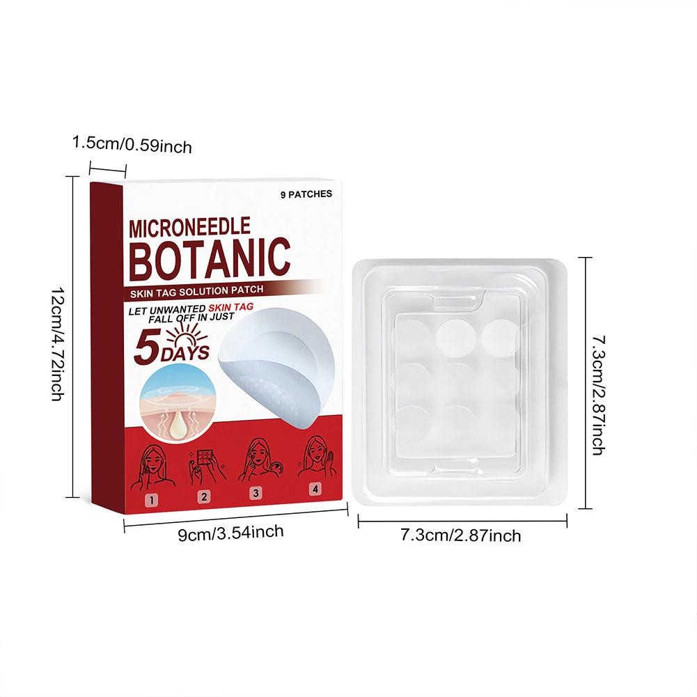 1-5 *Box MICRONEEDLE BOTANIC Skin Tag & Acne Patch Skin Tag Remover Patches