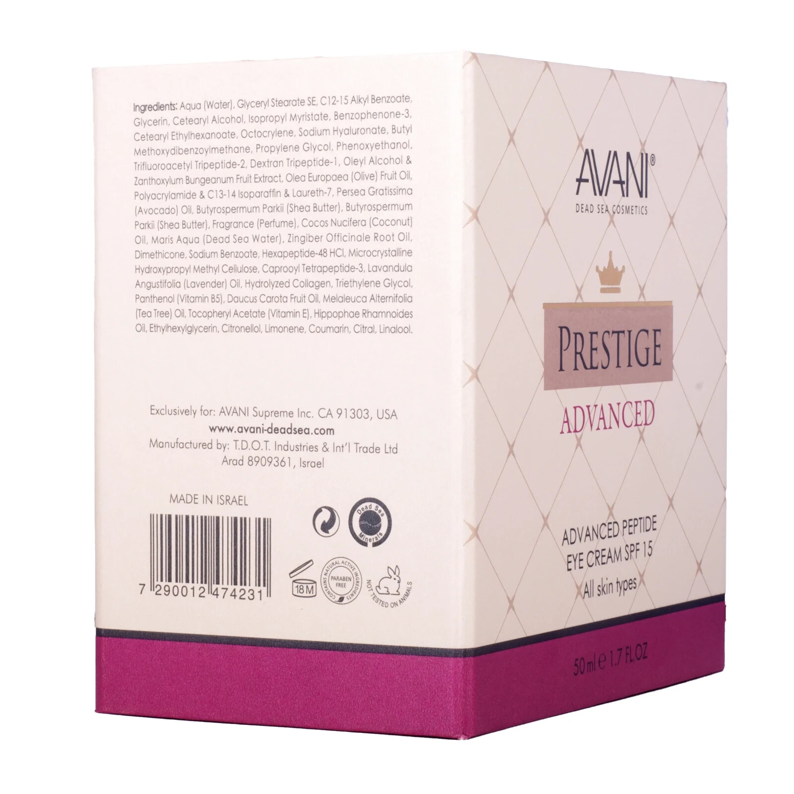 AVANI PRESTIGE ADVANCED Advanced Peptide Eye Cream SPF 15 4100