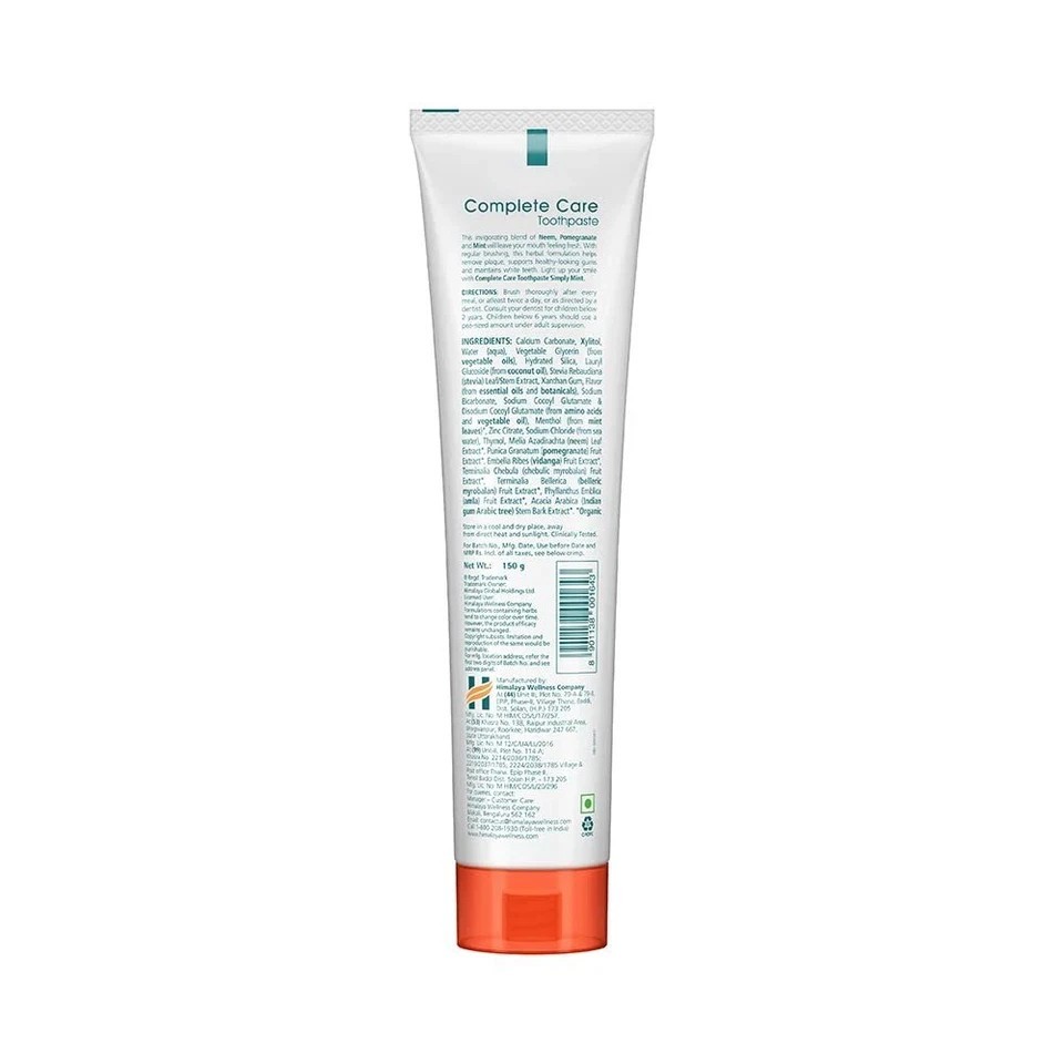 Pack of 2 X Himalaya Botanique Complete Care Toothpaste – Simply Mint 5.29