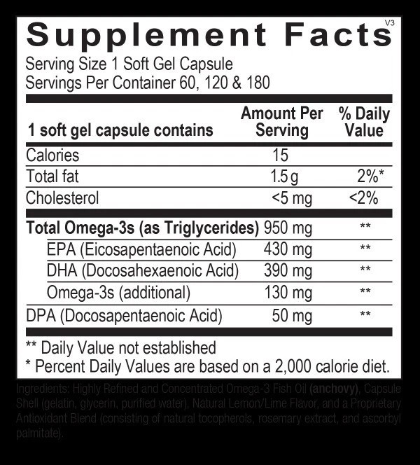 Orthomega 820 120 Soft Gel Capsules