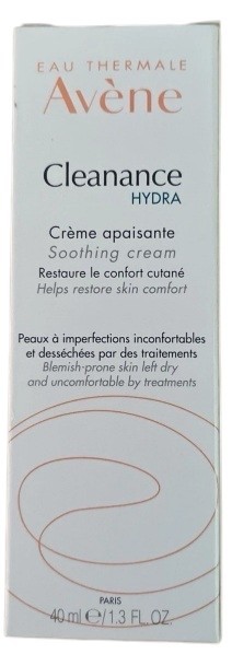 2 Avene Cleanance Hydra Soothing Cream 40ml EXP 02/2027 New Unused Pack Of 2