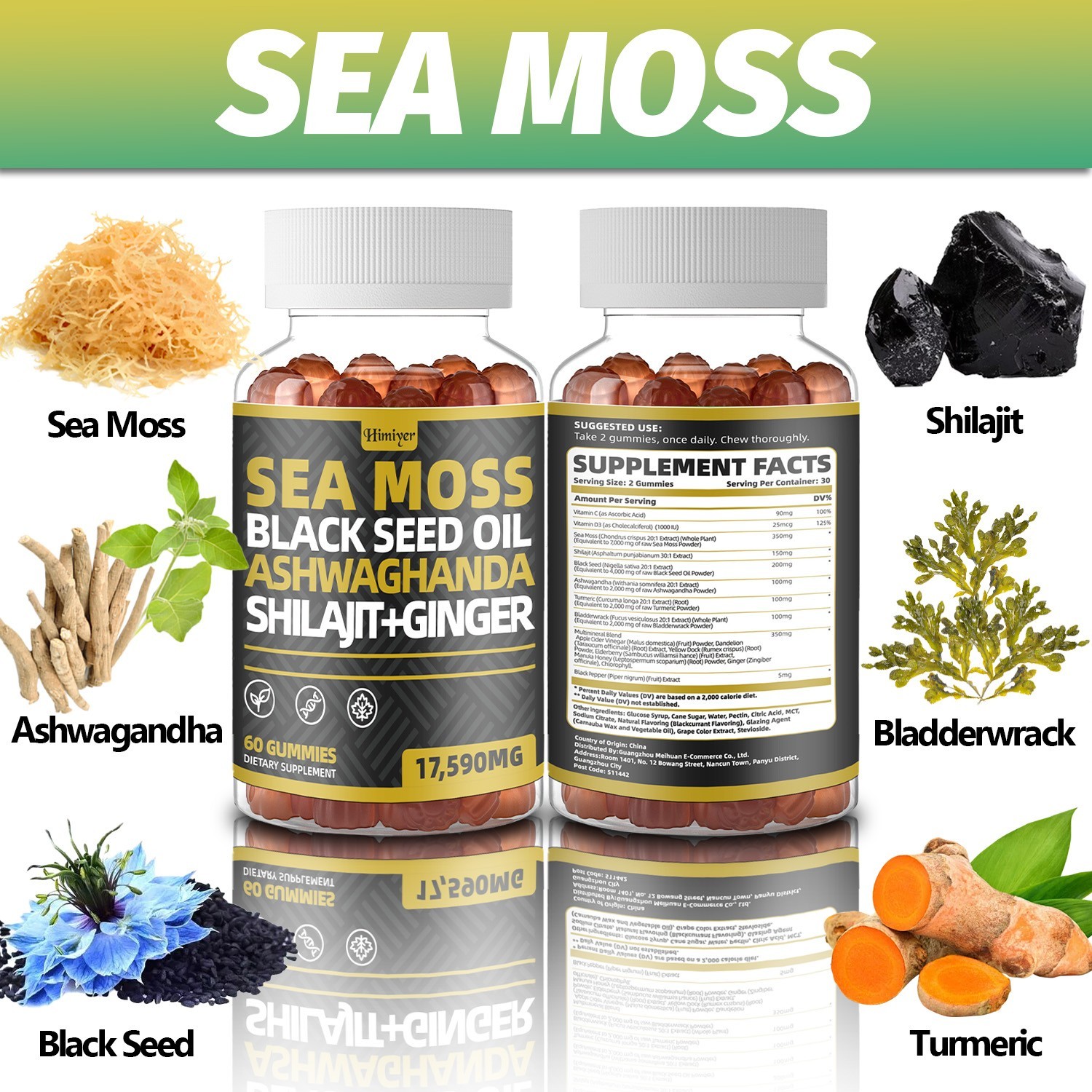Sea Moss Gummies – Immune Health, Vitality, Energy, Smooth Skin